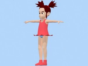 anime girl 1 3D Model