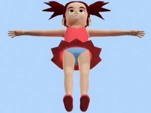 anime girl 1 3D Model