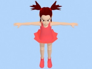 anime girl 1 3D मॉडल