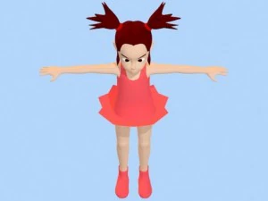 anime girl 1 3D Model