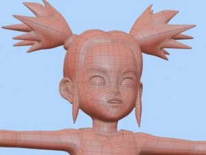 anime girl 1 3D Model