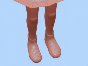 anime girl 1 3D Model