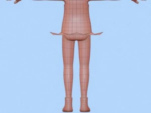 anime girl 1 3D Model