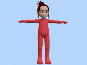 anime menina 1 Modelo 3D
