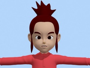 anime baby girl 1 Modèle 3D