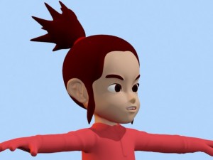 anime baby girl 1 Modèle 3D
