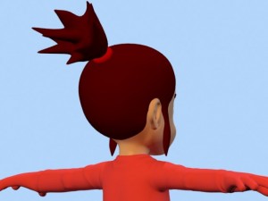 anime baby girl 1 Modèle 3D