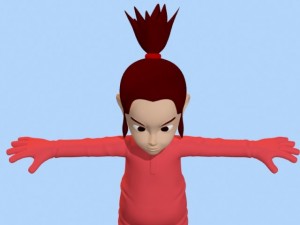 anime baby girl 1 Modèle 3D