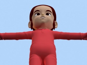 anime baby girl 1 Modèle 3D