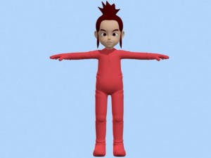 anime baby girl 1 Modèle 3D