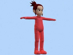 anime baby girl 1 Modèle 3D