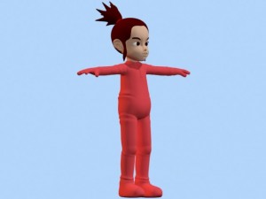 anime baby girl 1 Modèle 3D