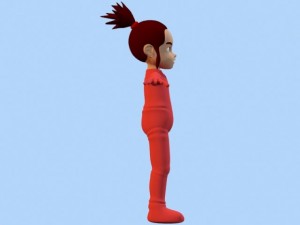 anime baby girl 1 Modèle 3D