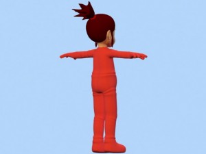 anime baby girl 1 Modèle 3D