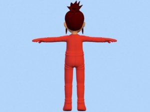 anime baby girl 1 Modèle 3D