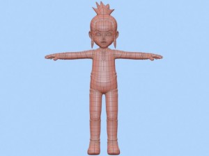 anime baby girl 1 Modèle 3D