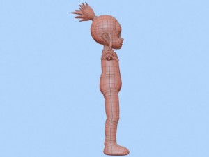anime baby girl 1 Modèle 3D