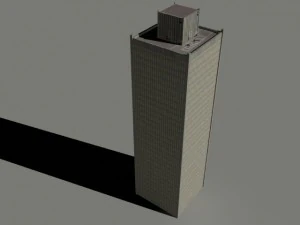 5 low poly skyscrapers 3D Model