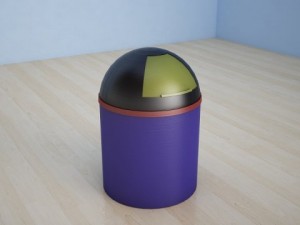 plastic trash can 3D Model
