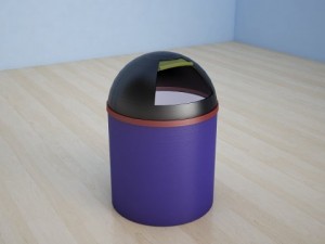 plastic trash can Modèle 3D