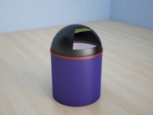plastic trash can 3D Model