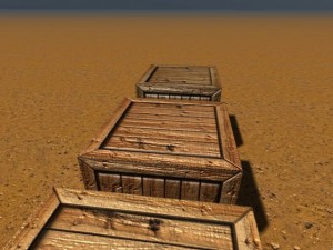 low poly crate Modelo 3D