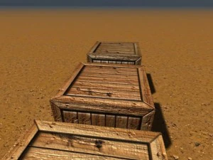 low poly crate 3D Model