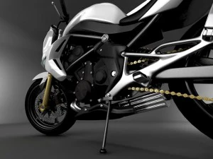 kawasaki er6n Modello 3D