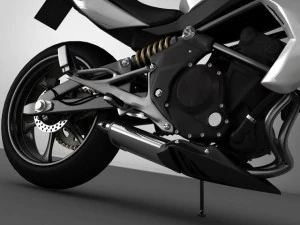 kawasaki er6n Modello 3D