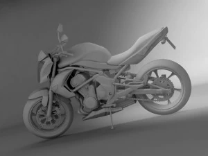 kawasaki er6n Modello 3D
