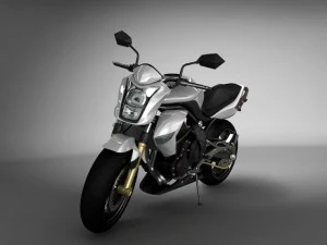 kawasaki er6n Modello 3D