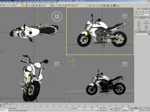 kawasaki er6n Modello 3D