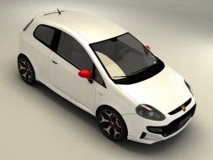 fiat punto evo abarth 3D Model
