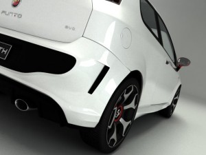 fiat punto evo abarth 3D Model
