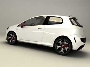 fiat punto evo abarth 3D Model