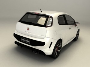 fiat punto evo abarth 3D Model