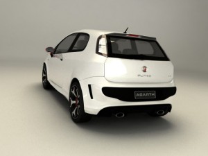 fiat punto evo abarth 3D Model