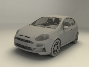 fiat punto evo abarth 3D Model
