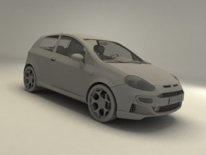 fiat punto evo abarth 3D Model