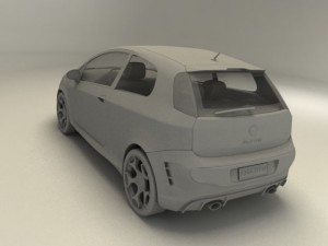 fiat punto evo abarth 3D Model