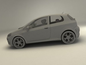 fiat punto evo abarth 3D Model