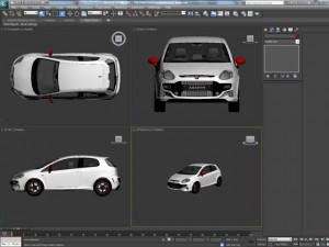 fiat punto evo abarth 3D Model