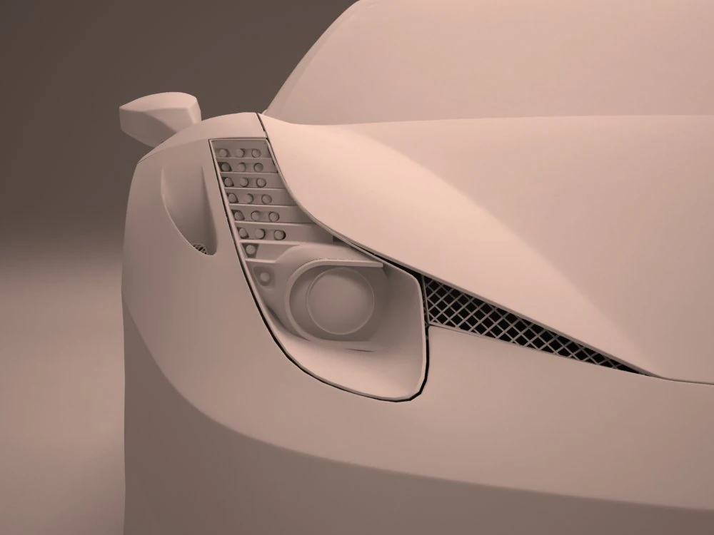 ferrari 458 italia 3D Model .c4d .max .obj .3ds .fbx .stl .blend 