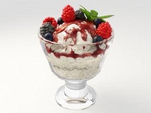 summer berry sundaes 3D Модель