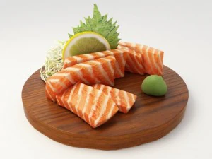 sashimi di salmone Modello 3D