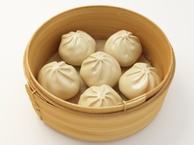 red bean bun 3D Модель .c4d .max .obj .3ds .fbx .stl .blend 