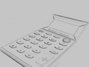 electronic calculator 3D Model