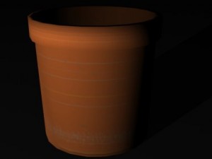 empty garden pot 3D-Modell