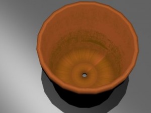 empty garden pot 3D Model