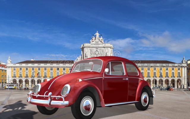volkswagen beetle 1968 version Model 3D .c4d .max .obj .3ds .fbx .stl .blend 